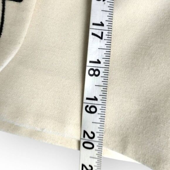 Vtg Leslie Fay Womens Top Sz 10 Cream Knit Black Velvet‎ Back Zip 60s Whimsicore - Picture 11 of 11